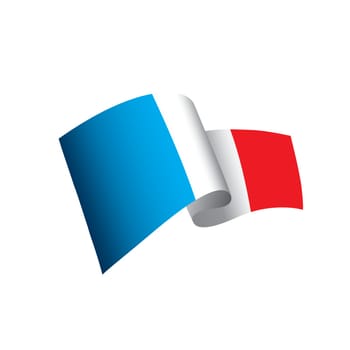 France flag, vector illustration on a white background