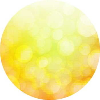 Ball With Bokeh With Gradient Mesh, Vector Illustration