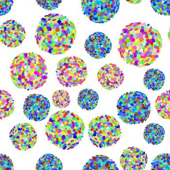 Colorful Microbes SeamlIsolated on White Background. Pandemic Colored Backteria. Dangerous Bad Viruses. Germs Backterial Mickroorganism. Bacterium Virus
