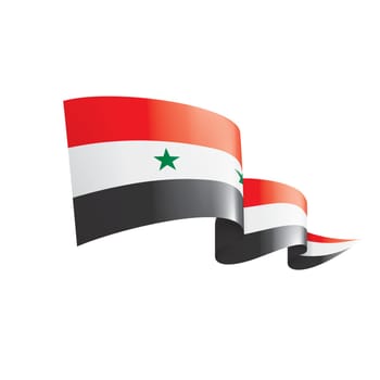 Syria national flag, vector illustration on a white background