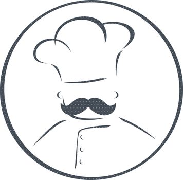 italian master chef vector art