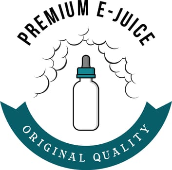 personal vaporizer e-cigarette e-juice liquid vector art