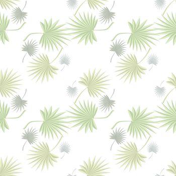 tropical motive palm leaves seamless vector floral pattern background 10 eps