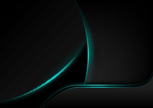 Abstract Futuristic Background with Illuminated Edges - Modern and Futuristic Graphic Illustration, Vector