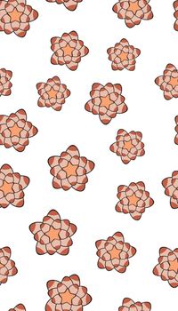 Flowers seamless pattern. Repeating background with abstract flowers.