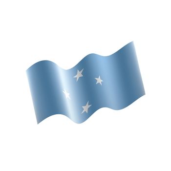 Federated States Micronesia flag, vector illustration on a white background