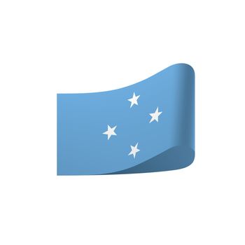 Federated States Micronesia flag, vector illustration on a white background