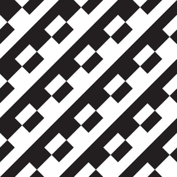 Abstract seamless pattern background. Maze of black geometric design elements isolated on white background. Vector illustration.
