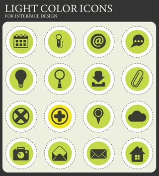 user interface vector icons for web and user interface design