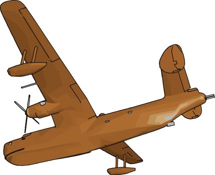 A utility aircraft or airplane is a general purpose light airplane or helicopter usually used for transporting people freight or other supplies and other duties vector color drawing or illustration