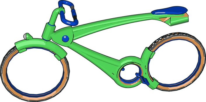 Cycling or biking is easy to fit into your daily routine by riding to the shops park school or work It is an aerobic activity to get a workout vector color drawing or illustration