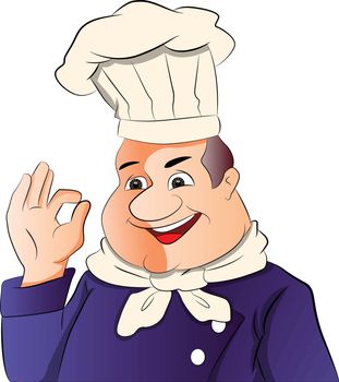 Master Chef, vector illustration
