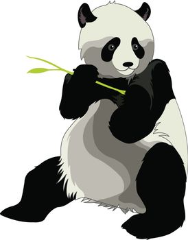 Vectorized cute Panda