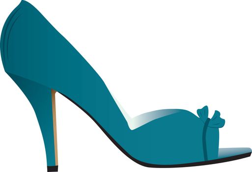 Woman high heeled shoe