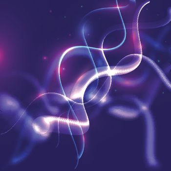 Dynamic futuristic digital flowing wave motion composition abstract background.