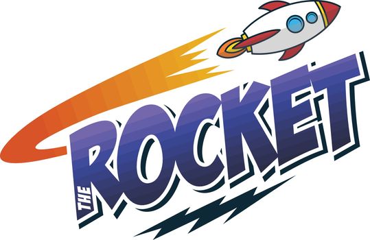 turbo booster rocket ship launch space exploration vector art