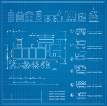 Technical drawings for locomotive engineers