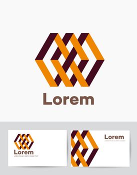 The company of logo business card template