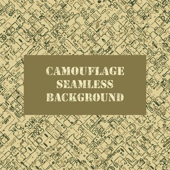 Camouflage seamless pattern. Military Army camouflage pattern design