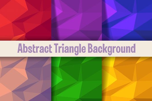 Triangle background of pattern of geometric elements