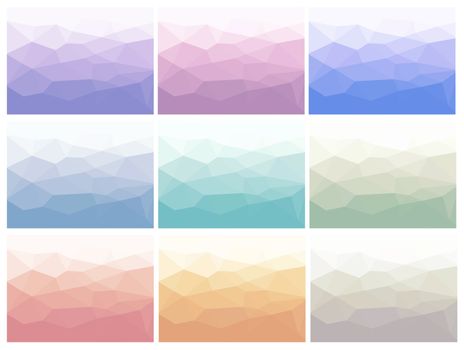 Set polygon abstract background for presentations, creativity, design brochures and websites