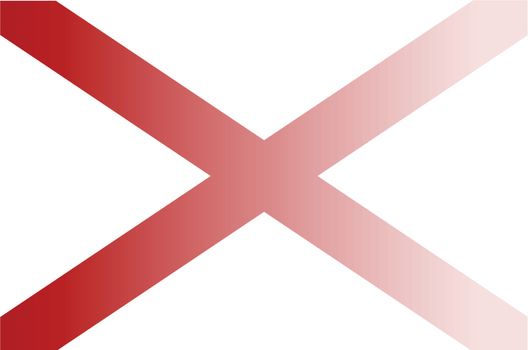The flag of the USA state of Alabama with fade