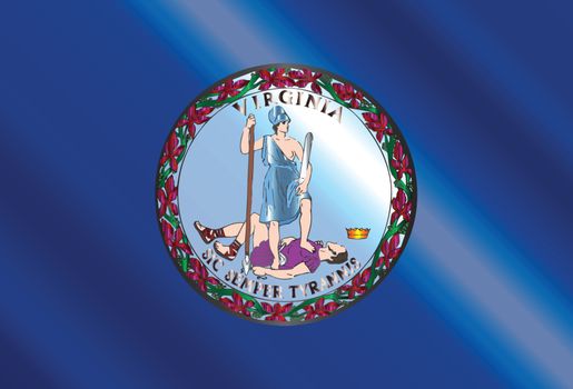 The state flag of the USA state of Virginia