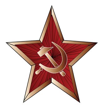 A Russian officer army metal enamel pin cap badge Insignia