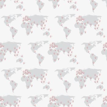 Seamless pattern Map of world with points of location Coronavirus COVID-19 . Virus bacteria Coronavirus nCoV 10 eps