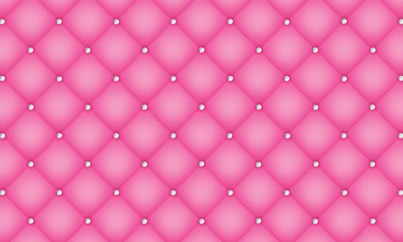 Pink luxury texture. Elegant leather texture with diamond decoration.