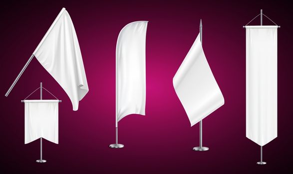 mock up illustration of various flag on abstract background