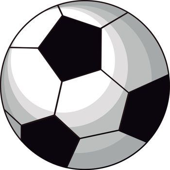 Football ball, illustration, vector on white background.