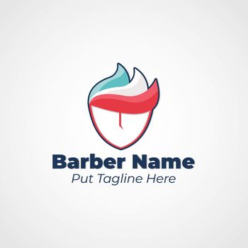 Simple and Unique Logo for Barber Shop. Logo Company. Hair and Grooming.