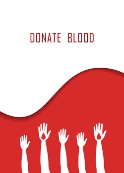 blood drop paper day blood donation background.