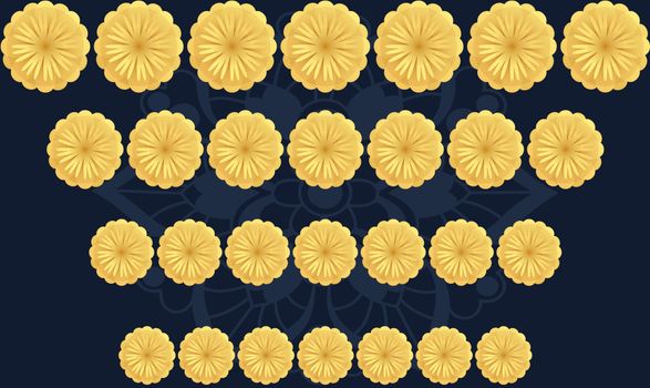 digital textile illustration design of flowers