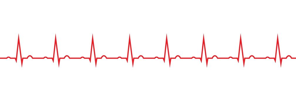 Health and medicine. Cardiogram of the heart rate.