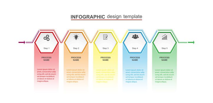 Business infographics for visual design of business projects, strategies and planning
