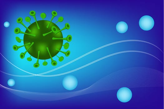 corona virus blue background,Virus Pandemic Protection Concept