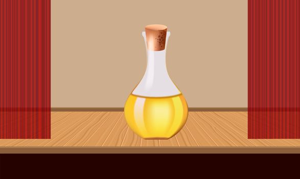 mock illustration of glass jar placed on the tables