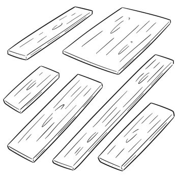 vector set of plywood