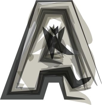Abstract Letter A illustration