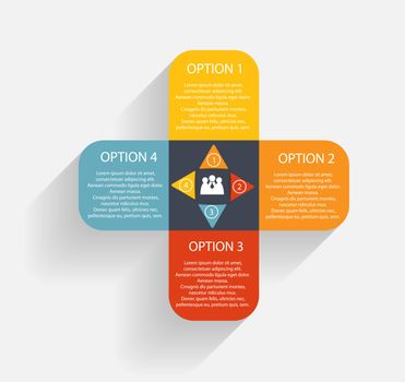Colorful Infographic business template vector illustration for you