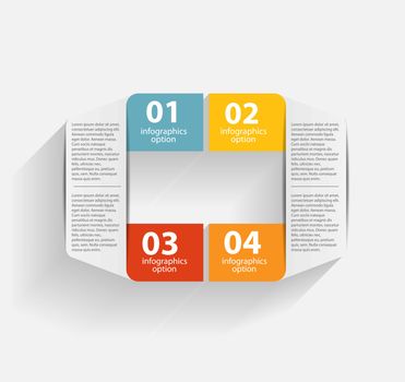 Colorful Infographic business template vector illustration for you