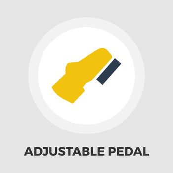 Adjustable pedal icon vector. Flat icon isolated on the white background. Editable EPS file. Vector illustration.