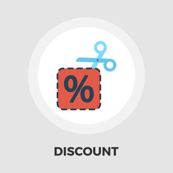 Coupon icon vector. Flat icon isolated on the white background. Editable EPS file. Vector illustration.