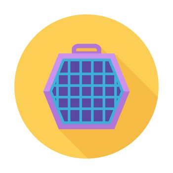 Pet carrier icon. Flat vector related icon for web and mobile applications. It can be used as - logo, pictogram, icon, infographic element. Vector Illustration. 