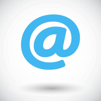 Email. Single flat icon on white background. Vector illustration.