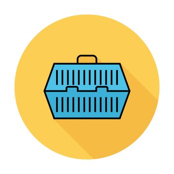Pet carrier icon. Line flat vector related icon for web and mobile applications. It can be used as - pictogram, icon, infographic element. Vector Illustration. 