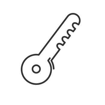 Vector icon of an abstract key. Simple flat design for website and app