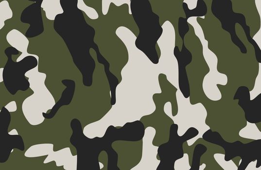 Military camouflage seamless patterns, vector illustration 